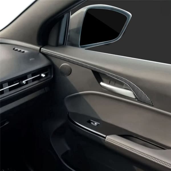 Til E34 -E34 2021-2023 Kulfiber Bilindvendig Dørpanel Stribe Dæksel Ramme Trim