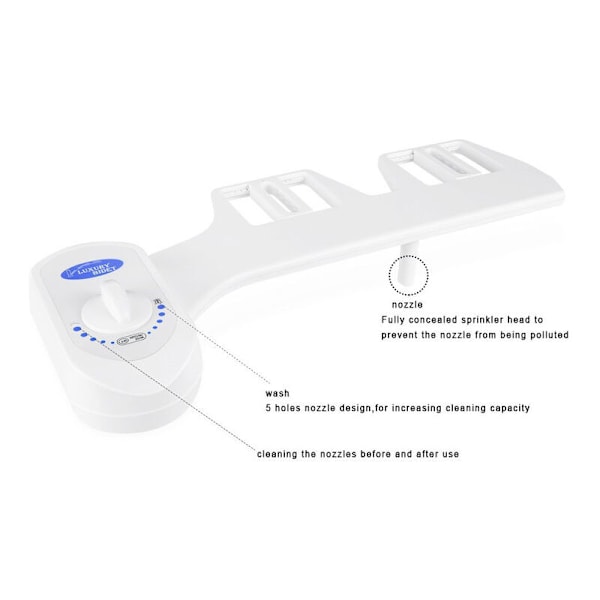 Dubbelmunstycke Diskbänk Toalettvård Smart Bidet Spray/Hygienisk Kallt Omslag Tillbehör Sanitärt Tvättsystem
