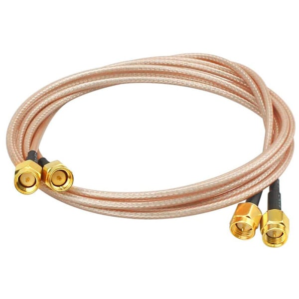 2 st RG316 SMA Han till WiFi Antenn Förlängning RF Adapter Koaxialkabel (100cm)