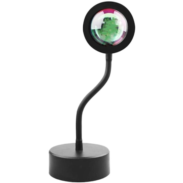 LED-projektorlampe nattlys, 360 graders USB-projektor fotolamper for soverom studio A
