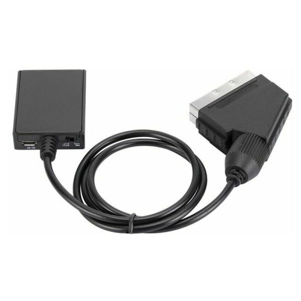 HDMI til SCART-konverter 1080p HD lyd- og videoadapter for HDMI til SCART Sky Box Stb