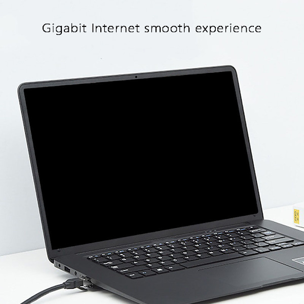 Ethernet-kabel 6 platt huvud 10 fot 10 Gbps RJ45 Internetkabel för PC/Switch/TV-box/skrivare, vit
