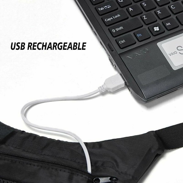USB-oppladbart LED-sykkelvest med 48 LED-lys, LED-sykkellys Refleksvest med 4 moduser retningsindikator, sykkeltøy for sykling