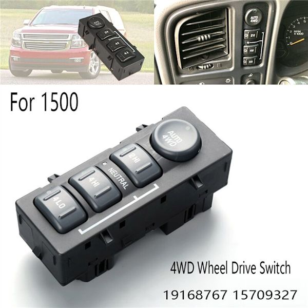 4WD-vetokytkimen painikekytkinlaatikko vaihteistoa varten 1500 19168767 15709327