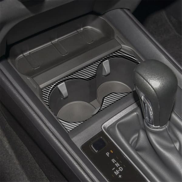 For -50 CX50 2023 US Version Car Fiber Central Control Cup Holder Panel Trim Frame