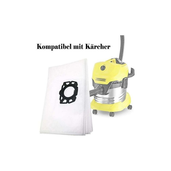 6 Pakki Suodatinpusseja Imuriin Karcher WD4 WD5 WD6 MV4 MV5 MV6, Vaihto-osat Tarvikepaketti 2.863-006.0