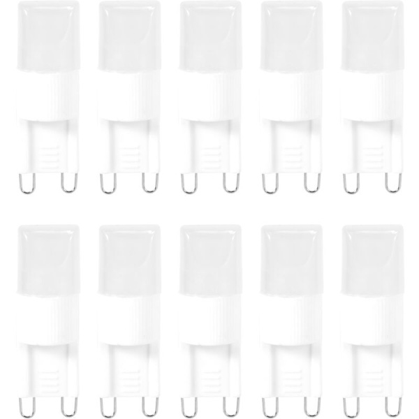 10 kpl 1W G9 LED-teholamppu Spot-lamppu Lämmin valkoinen AC 220-240V