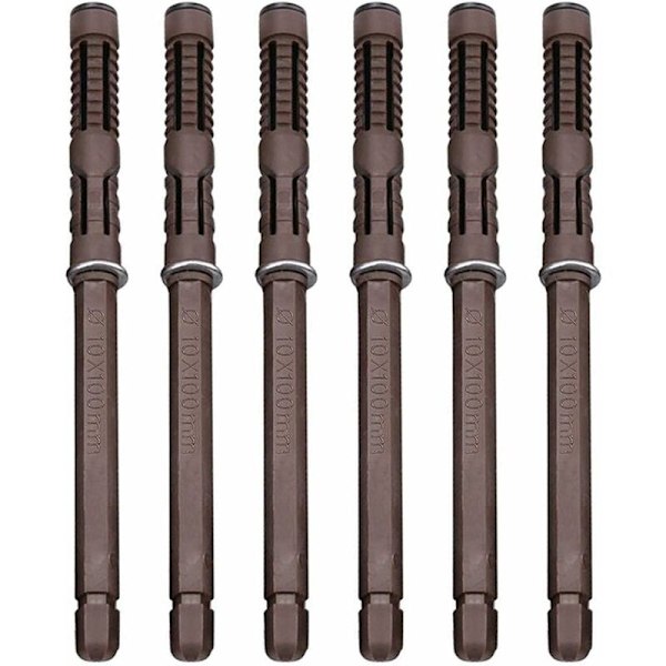 DENUOTOP 6 stycken 10x100mm Hyllfästen Dolda Flytande Hyllfästen Tunga Väggfästen Osynliga Fästen Väggfästen Hyllfästen