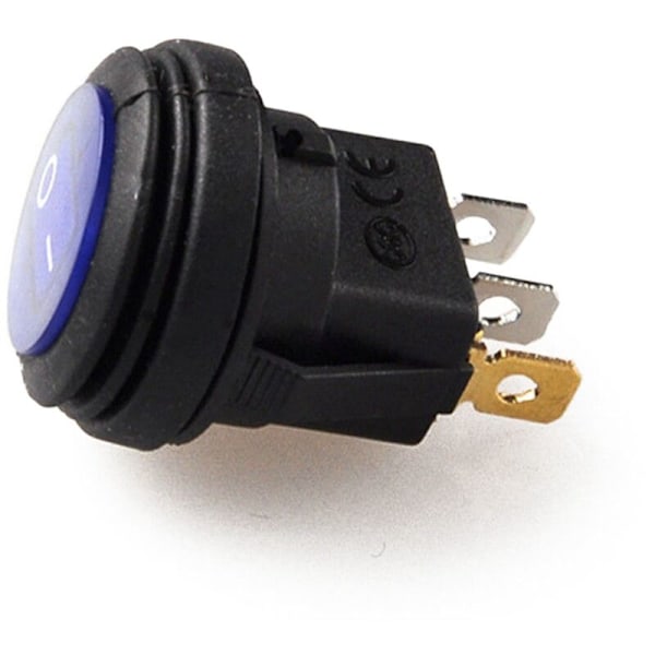 15 stk. 12V 20A Vandtæt Rund Tænd/Sluk Toggle Switch Bil Auto Båd SPST