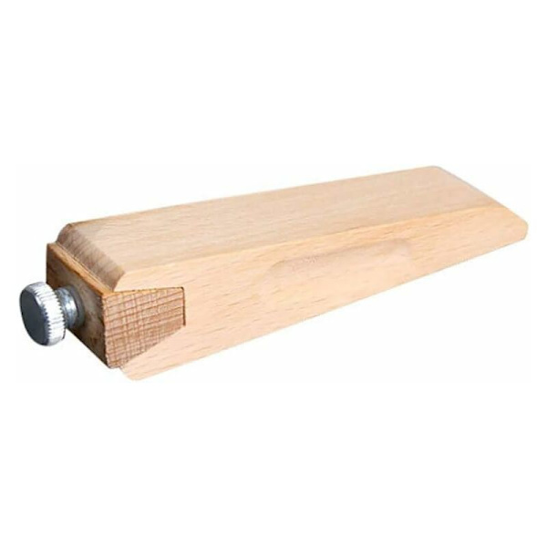 Træ Slibeblok, Håndlavet Læderhåndværk Slibning - Bøg Burnisher - Læderpoleringsværktøj - DIY Kant Slibningsværktøj (10,5  2,2 cm, som Billedet Vis
