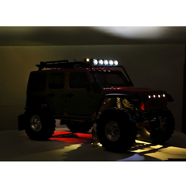 Hjulbågsljus Chassi Ljus Dekorativt Ljus för RC Crawler AXIal SCX10 III AXI03007, Röd