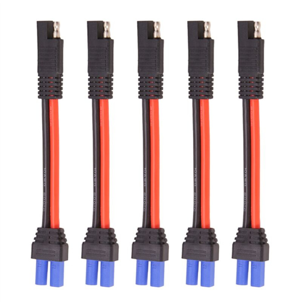 Tjock Koppar SAE-adapterkabel SAE-kontakt till EC5-strömkabel Solcells Batterikabel