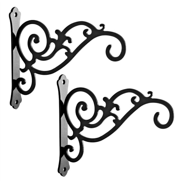 Metalliset seinäkoukut puutarhan kukkaruukkuille, parvekkeelle, kasvinpidikkeille, kukkaruukunpidikkeille, 2 kpl