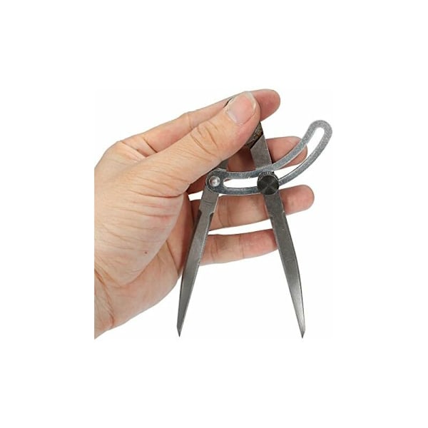 DENUOTOP Måleafstandskompas Divider Læderhåndværk Designværktøj - 100mm-DENUOTOP