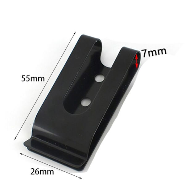10 kpl 56x25mm kaksoisreikäiset metalliset jousivyön koteloklipsi soljet tarvikkeet 8mm korkkiruuvinastoilla