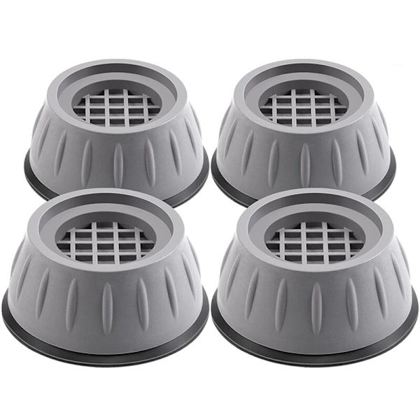 4 st Tvättmaskins Anti-Vibrationsdynor Stötdämpande och Ljudreducerande Tvättmaskin/Torktumlare Stödplattor Anti-Glid Anti-Halka Kylskåp Säng Nivelleringsmatta Isolering