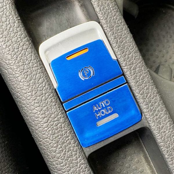 Bil Håndbremse Auto Hold Switch Knap Dæksel Trim til Golf 7 7.5 MK7 AT Tilbehør 2015-2019 Blå