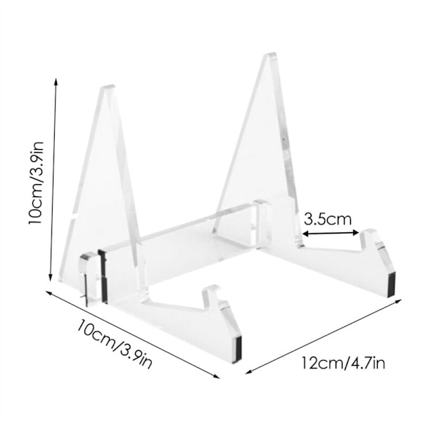 3X Vinylskivhållare i Akryl, Displayställ, Bärbar Bok