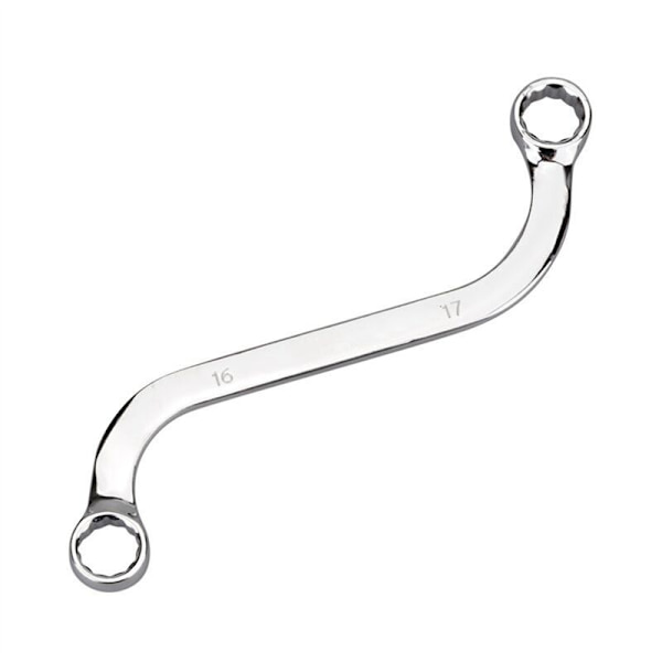 5-osainen S-tyypin avain, mukaan lukien koneen kiinnittimet, korjaustyökalut 10-11 mm, 12-13 14-15 16-17 mm ja 18-19 mm.