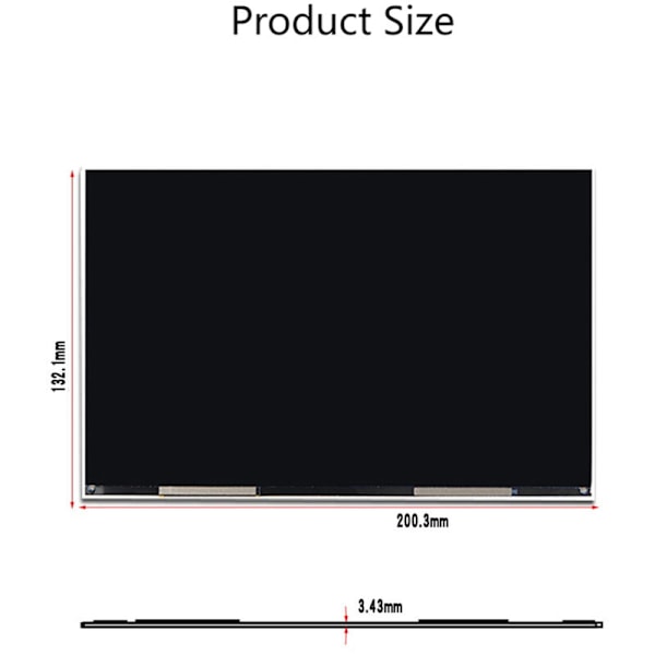 8,9 tommer 2560X1600 opløsning HD IPS LCD-skærm, TFTMD089030, til Slash C / Slash 2 3D-printer