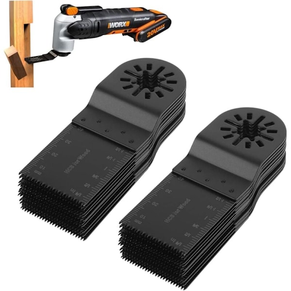 20 Pak Universal Oscillerende Savklinger, Multitool Starlock Plus 34mm Klinge Præcision Multi-Tool Hurtig Udløsning Oscillerende Savklinger til Bosch Woo