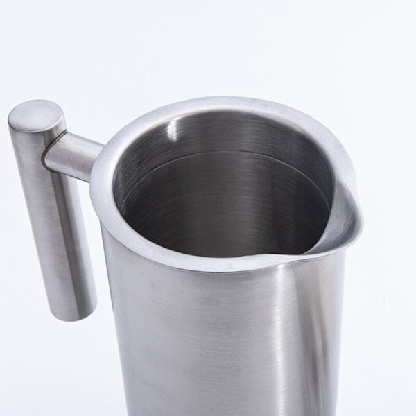 Kaffemager 1200Ml 304 Rustfrit Stål Kaffe Maskine Dobbelt Væggede Fransk Presse Isoleret Kaffekande og Tekande til