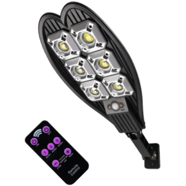 108COB Solcelle LED gatelys Vanntett Fjernkontroll PIR Bevegelsessensor Solcellelampe for Hage Sikkerhetsvegglys