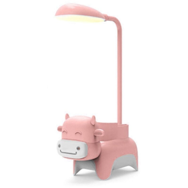 3 tilstande LED bordlampe genopladelig sød lampeholder USB opladning soveværelse sengebordslampe Lampu Belajar