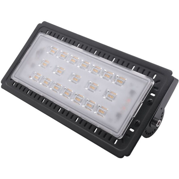 Älykäs Ic Led -valonheitin 4800 Lms Vedenpitävä Ulkoilma Puutarhavalaisin Ac 220V 50W, Musta + Lämmin Valkoinen Valo