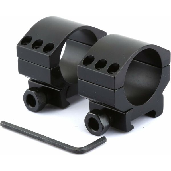 Ring för kikarsikte Monteringsring Lågprofil för kraftigt gevär Kikarsiktsmonteringsringar med 6 bultar för Weaver 2×30 mm Picatinny-skena