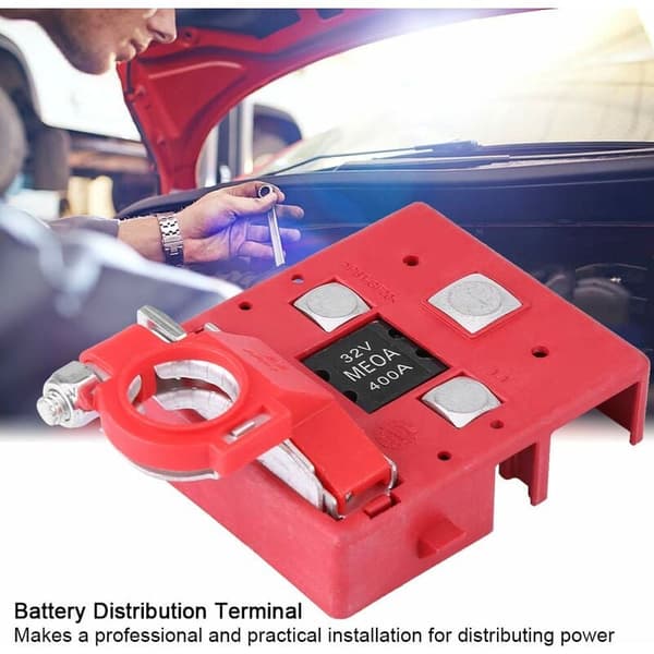 Snabbkoppling Batteripoler, Husvagn 32V 400A Snabbkoppling Säkring Batterifördelningspoler Klämmor Anslutning