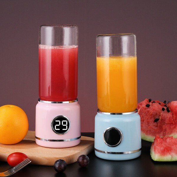 Bærbar USB Elektrisk Juicer Blender Mini Miksere Juicere Fruktekstraktorer Mat Multifunksjon Sportsflaske Juicemugge Rosa