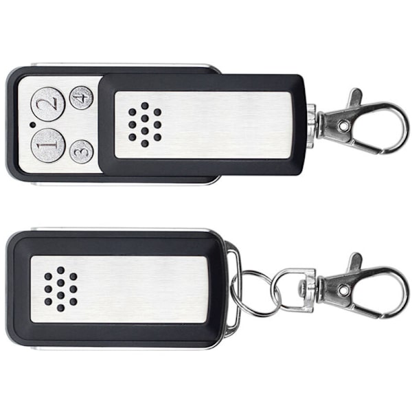 Grindsläppsfjärrkontroll, 2-pack 433,92 MHz Garagefjärrkontroller, Universal Grindsläppsbippare för 114253 104257 104251, Kompatibel med A-vid-sen, Ex-tel, T-