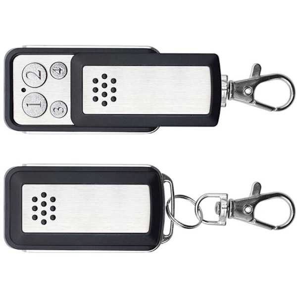 Portåpner Fjernkontroll, 2-pakning 433.92 MHz Garasje Fjernkontroll, Universell Portåpner Beeper for 114253 104257 104251, Kompatibel med A-vid-sen, Ex-tel, T-