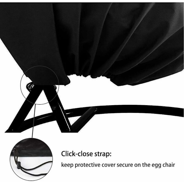 Utomhusmöbelöverdrag - Trädgårdsråttan Vattentätt Hängande Stolsöverdrag - Ägg Skyddande Överdrag Stol - 210D Oxford Polyester PVC Överdrag