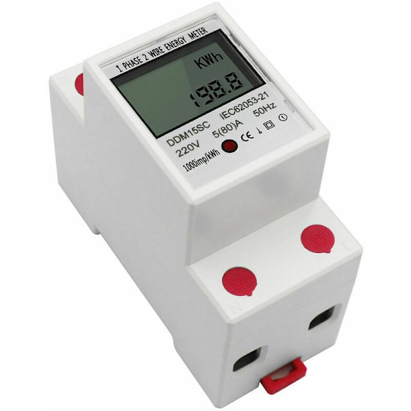 Elmätare, Strömförbrukningsskärm, 5-80A 220V 50Hz