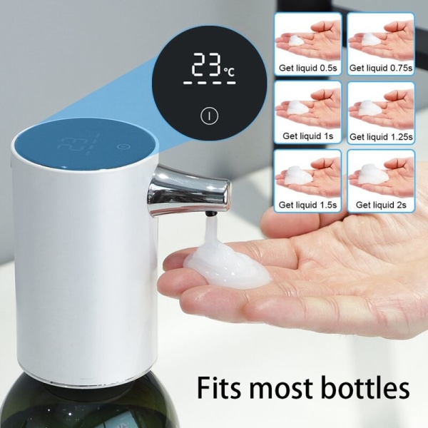 Automatisk sensorvätskedispenser USB-kontaktladdning Smart infraröd sensorvätskedispenserpump marinblå