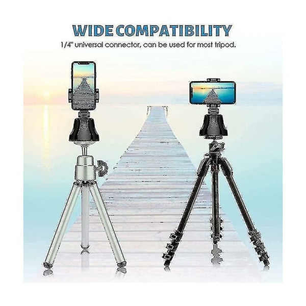 Smartphone Gimbal Stabilisator, 360 Rotation Automatisk Ansiktsföljning Smartphone Hållare (bebetter)