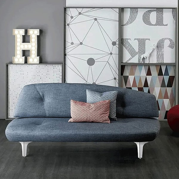 4Pack metallihuonekalujen sohvan jalat, moderni tyyli tee-se-itse-huonekalujalkojen vaihto, kolmiopöytäkaappi kaapin jalat Heavy Duty lipaston kahvilehdelle