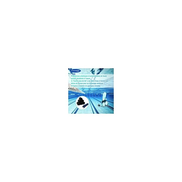 Sport Dysenapp Turbo + 6 Skum børster Polaris 280 360 Side Bassengrobotstøvsuger