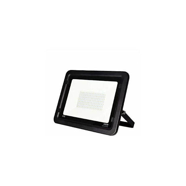 100W Svart Utomhus LED-Spotlight, 8000lm, 4000K Naturligt Ljus, IP65 Vattentät Spotlight, Trädgårdsbelysning, Inomhus Utomhusbelysning