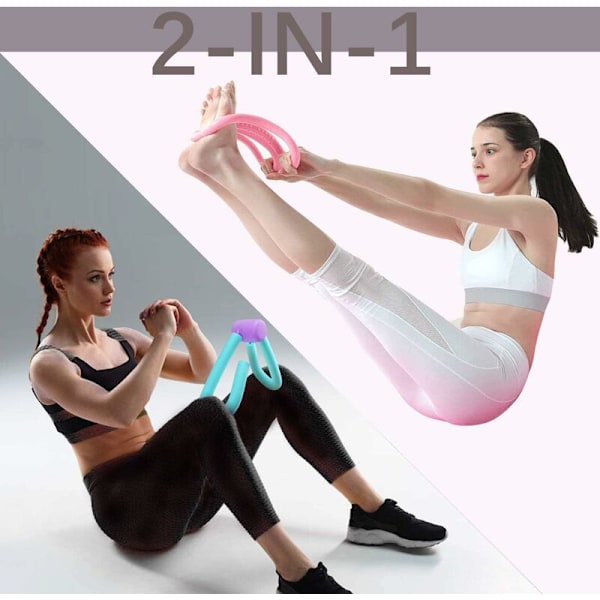 Pilates Yoga Lår Toner Og Ring - 2 Stk, Bryst Toner Bodybuilding Ben Og Lår Enheder, Arm Træning Ben Træner, Forbedre Blærekontrol Pvc Træning