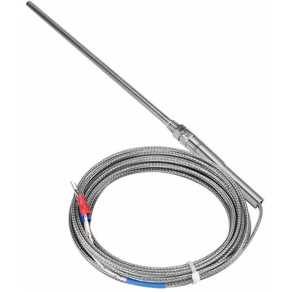 Termoelement Sensor Prober, Keenso Temperaturregulator Høj Temperatur K Type Termoelement Sensor(5M)