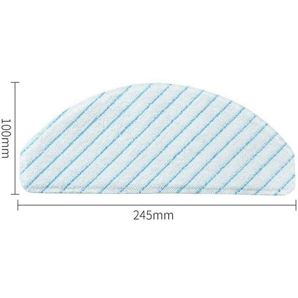 100 st engångsmikrofiberdynor för Deebot OZMO T8 T9 N8 Pro + dammsugardelar