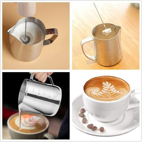Melkedrikk Kaffevisp Elektrisk Mikser Eggvisper Skummer Skummer Mini Håndtak Rører Praktisk Kjøkken Matlagingsverktøy