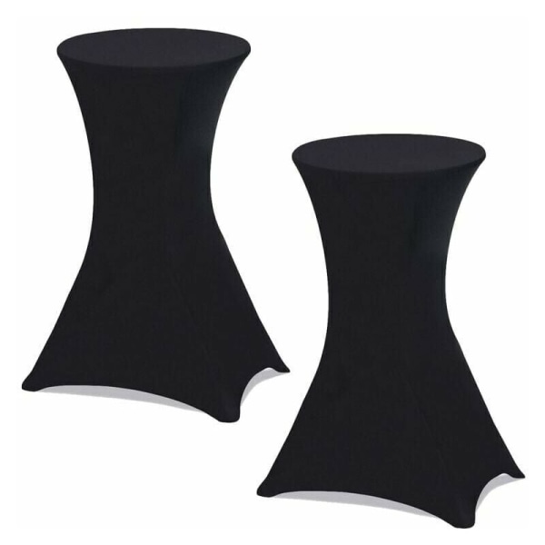 Set med 2 svarta överdrag för 110 CM fällbart högt bord, AAFGVC