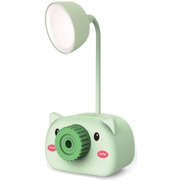 LED USB Rechargeable Table Desk Lamp Cute Cartoon Holder with Pencil Sharpener Flexible Eye Care Night Light