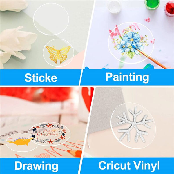 30 st 2 tum Acrylic Round Blanks, Acrylic Round Blanks, Clear Acrylic Rounds, 0,08 tum tjocka Acrylic Ornament