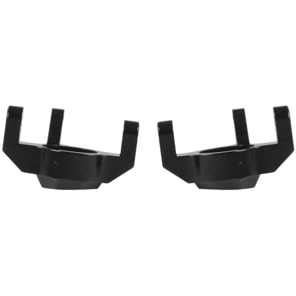 2 stk. aluminiumslegering styrenav til Axial RR10 90048 Wraith AR60 RC Crawler - Sort