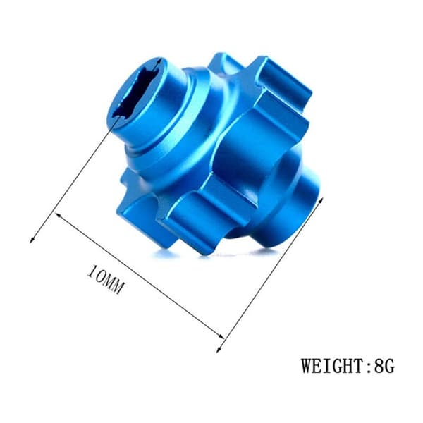 Metall senterdrivaksel propellledd differensialsperre spole for TT02 TT02B 1/10 RC bil oppgraderingsdeler, 2
